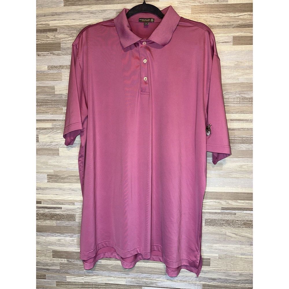 Peter Millar Shirt Men's Medium / XL Pink Short Sleeve Summer Comfort Polo #119